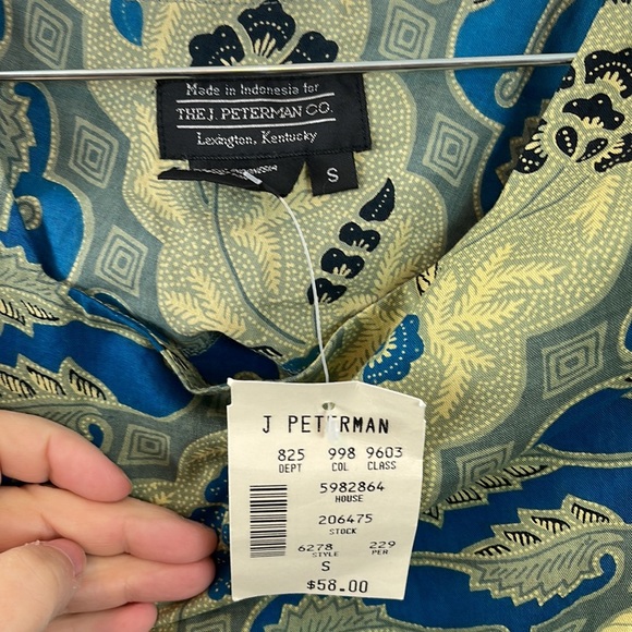 VINTAGE J PETERMAN NWT MAXI DRESS FLORAL PRINT SMALL - Picture 3 of 5